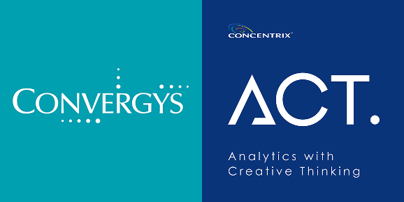 2018년 인수 대상인 Convergys 로고와 ACT 로고