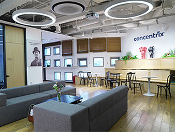 Concentrix 용산센터 별관 휴계공간
