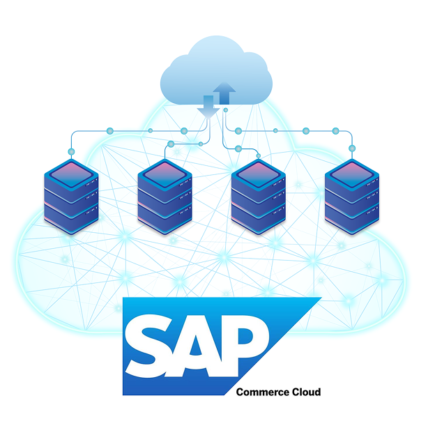 SAP Commerce Cloud의 클라우드 컴퓨팅 로고