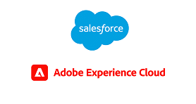 Salesforce์ Adobe Experience Cloud์ ๊ณต์ ํํธ๋ ๋ก๊ณ