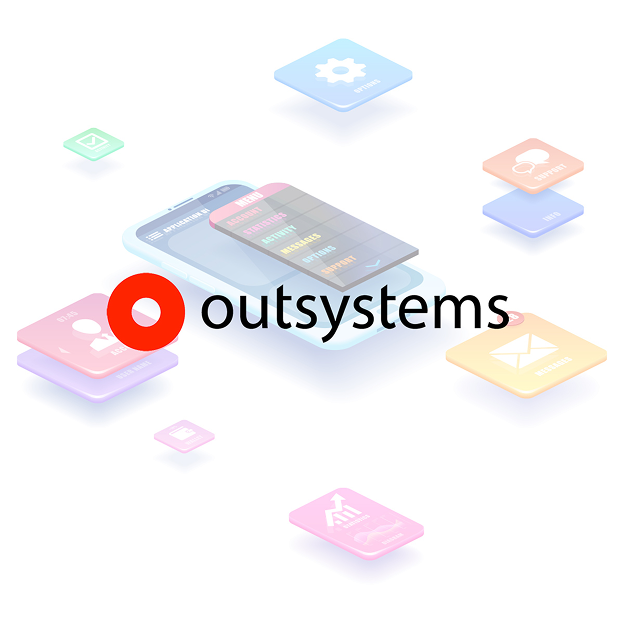 OutSystems의 Low-Code 개발 플랫폼 그래픽